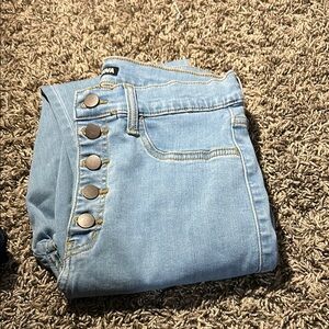 Fashion Nova Blue Jeggings with Casual Style
